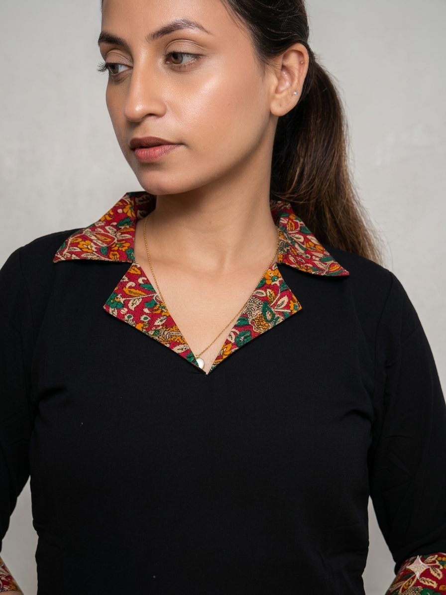 VAIGA ZEST CLASSIC - COLLARED KURTI