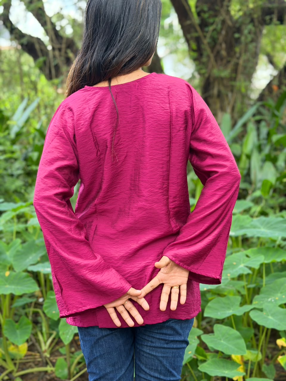 Magenta Blossom Tunic
