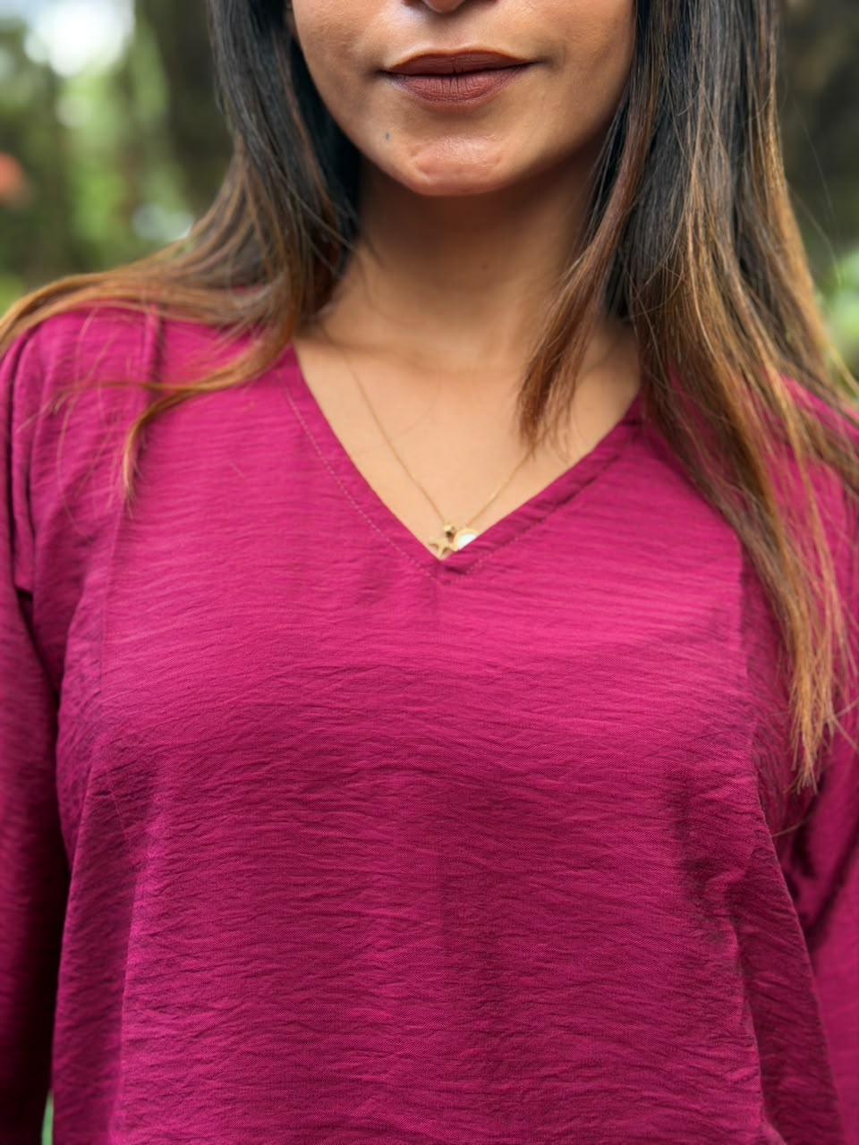 Magenta Blossom Tunic
